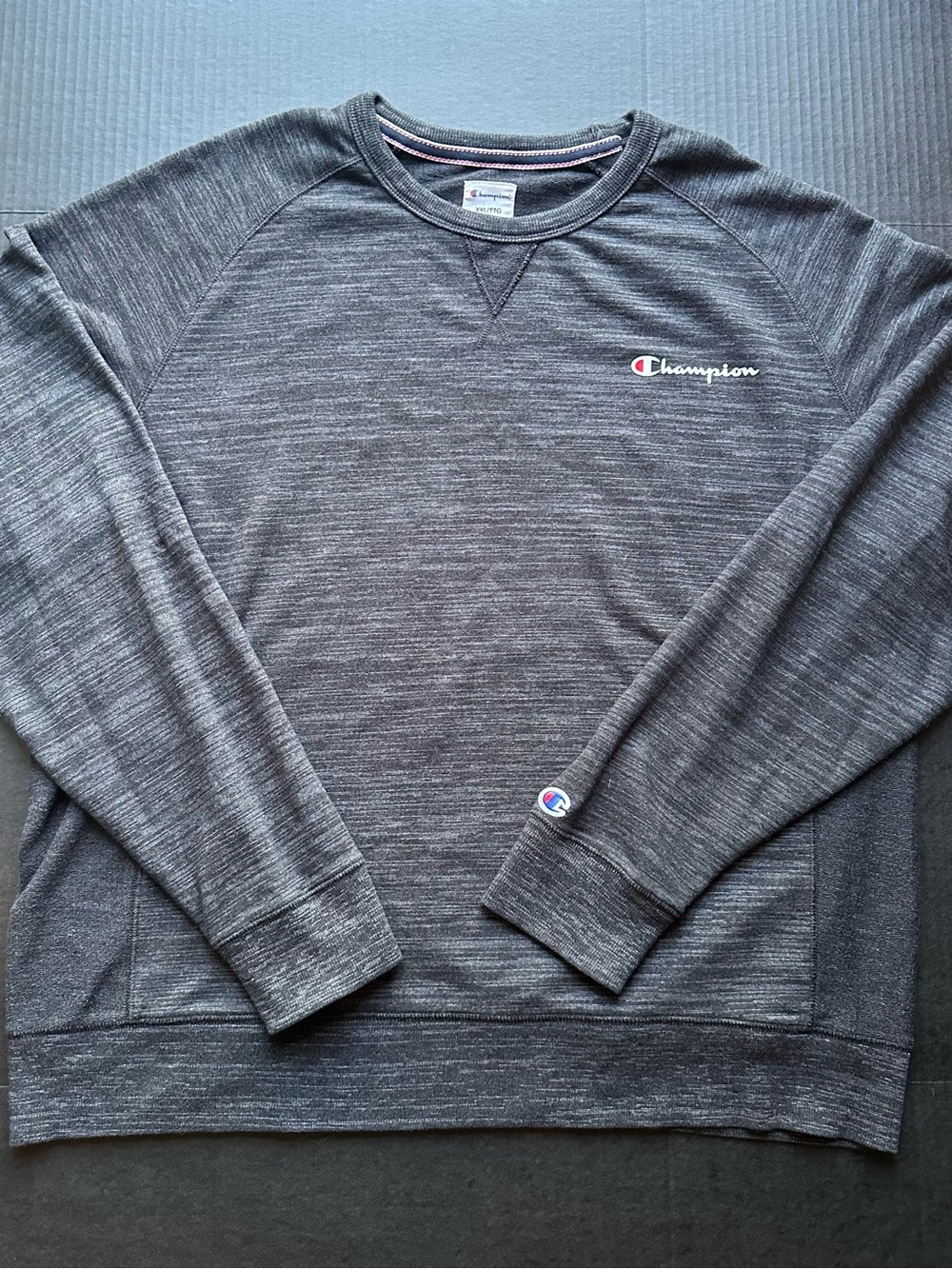 Champion Men's Dark Heather Gray Crewneck Sweatshirt XXL